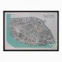 กรอบรูปแผนที่เมืองหลวง ภาพสเก็ตโชว์เป็นโมเดล